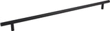 Elements 558SSMB 480 mm Center-to-Center Hollow Matte Black Stainless Steel Naples Cabinet Bar Pull