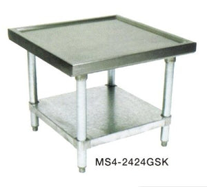 John Boos MS4-3036GSK Stainless Steel Heavy Duty Machine Stand, Galvanized Legs and Undershelves, 36