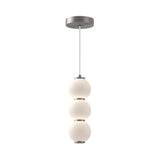 Alora PD530313BNOP BIJOU 7" PD BRUSHED NICKEL OPAL GLASS CORD 72 LED 3000K 90CRI 18W
