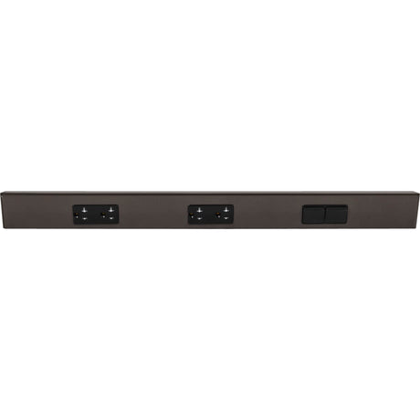 Task Lighting TRS24-3B-BZ-RS 24" TR Switch Series Angle Power Strip, Right Switches, Bronze Finish, Black Switches and Receptacles