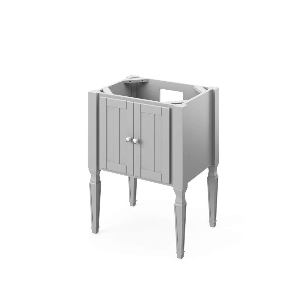 Jeffrey Alexander VKITJEN30GRWCR 30" Grey Jensen Vanity, White Carrara Marble Vanity Top, undermount rectangle bowl