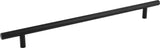 Elements 366SSMB 288 mm Center-to-Center Hollow Matte Black Stainless Steel Naples Cabinet Bar Pull