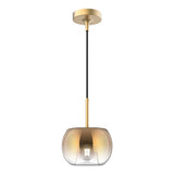 Kuzco PD57508-BG/CP SAMAR 8" PENDANT BRUSHED GOLD TRANSITION COPPER GLASS 120" WIRE E26 60W