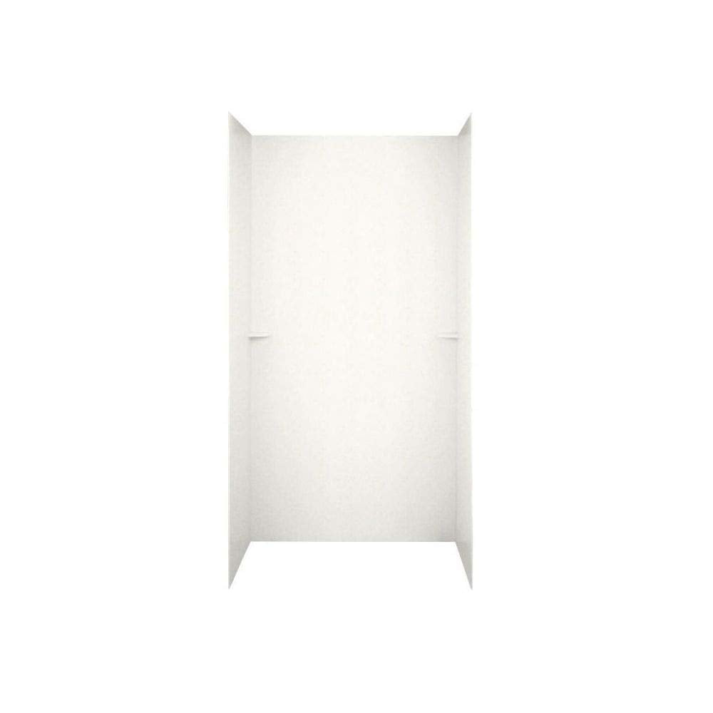 Swanstone SK-364872 36 x 48 x 72 Swanstone Smooth Glue up Tub Wall Kit in Bone SK364872.037