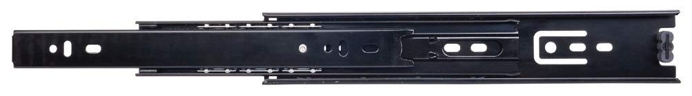 Hardware Resources 303FU20BLK 20" Black Heavy Duty 100 lb Full Extension Side Mount Ball Bearing Slides