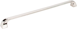 Jeffrey Alexander 972-305NI 305 mm Center-to-Center Polished Nickel Square Marlo Cabinet Pull