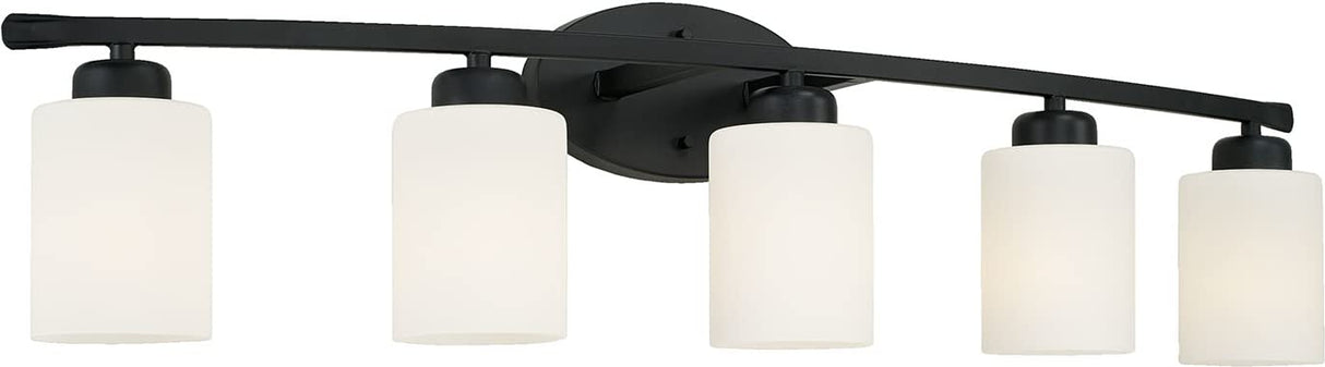 Capital Lighting 115251MB-338 Dixon 5 Light Vanity Matte Black