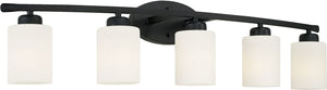 Capital Lighting 115251MB-338 Dixon 5 Light Vanity Matte Black