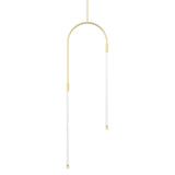 Alora PD317002NB HONOUR LED PENDANT NATURAL BRASS 20W 120VAC WITH LED DRIVER 2700K 90CRI