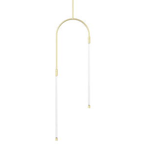 Alora PD317002NB HONOUR LED PENDANT NATURAL BRASS 20W 120VAC WITH LED DRIVER 2700K 90CRI