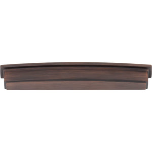 Jeffrey Alexander 141-192DBAC 192 mm Center Brushed Oil Rubbed Bronze Square-to-Center Square Renzo Cabinet Cup Pull