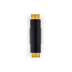 Kuzco WS41216-BK/GL DELA 16" WS Black/Gold Leaf 120V ELV LED 3000K 90CRI 18W