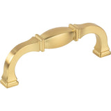 Jeffrey Alexander 278-96BG 96 mm Center-to-Center Brushed Gold Audrey Cabinet Pull