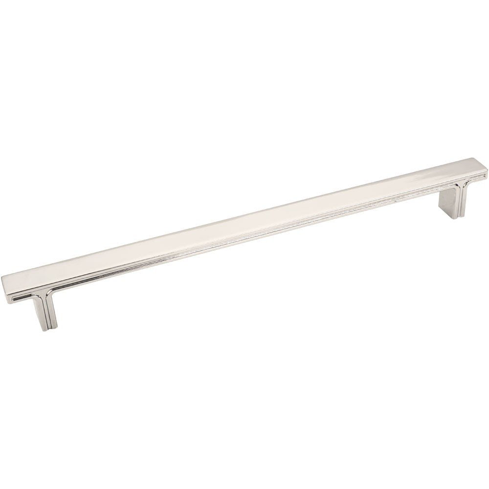 Jeffrey Alexander 867-228NI 228 mm Center-to-Center Polished Nickel Square Anwick Cabinet Pull