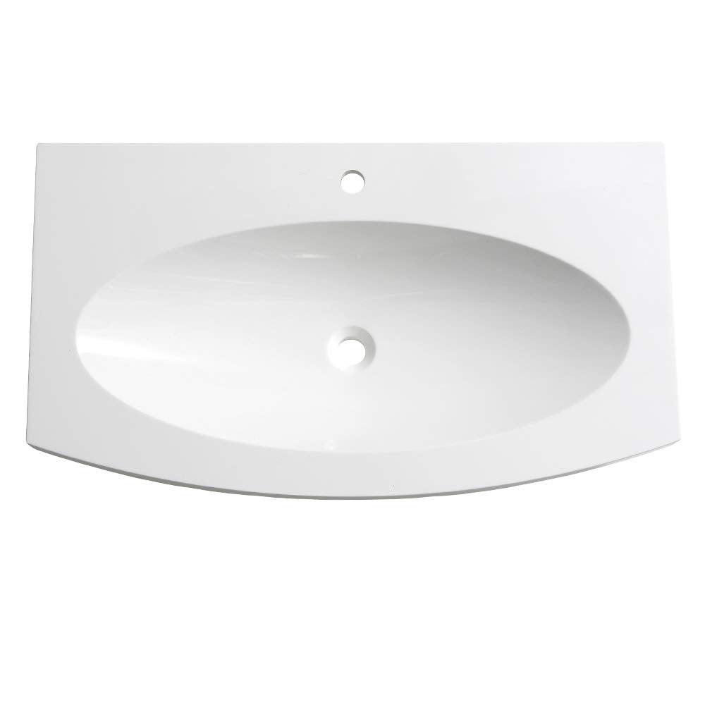 Fresca FVS5092WH Fresca Energia 36" White Integrated Sink / Countertop