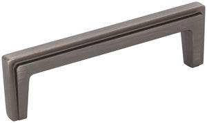 Jeffrey Alexander 259-96BNBDL 96 mm Center-to-Center Brushed Pewter Lexa Cabinet Pull