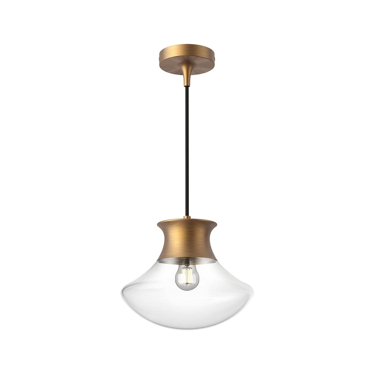 Alora PD464012AG MARCEL 11" PENDANT AGED GOLD 72" WIRE E26 60W