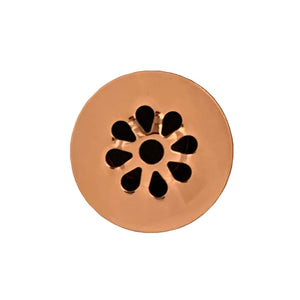 Premier Copper Products D-207PC 1.5-Inch Non-Overflow Grid Bathroom Sink Drain, Polished Coppe