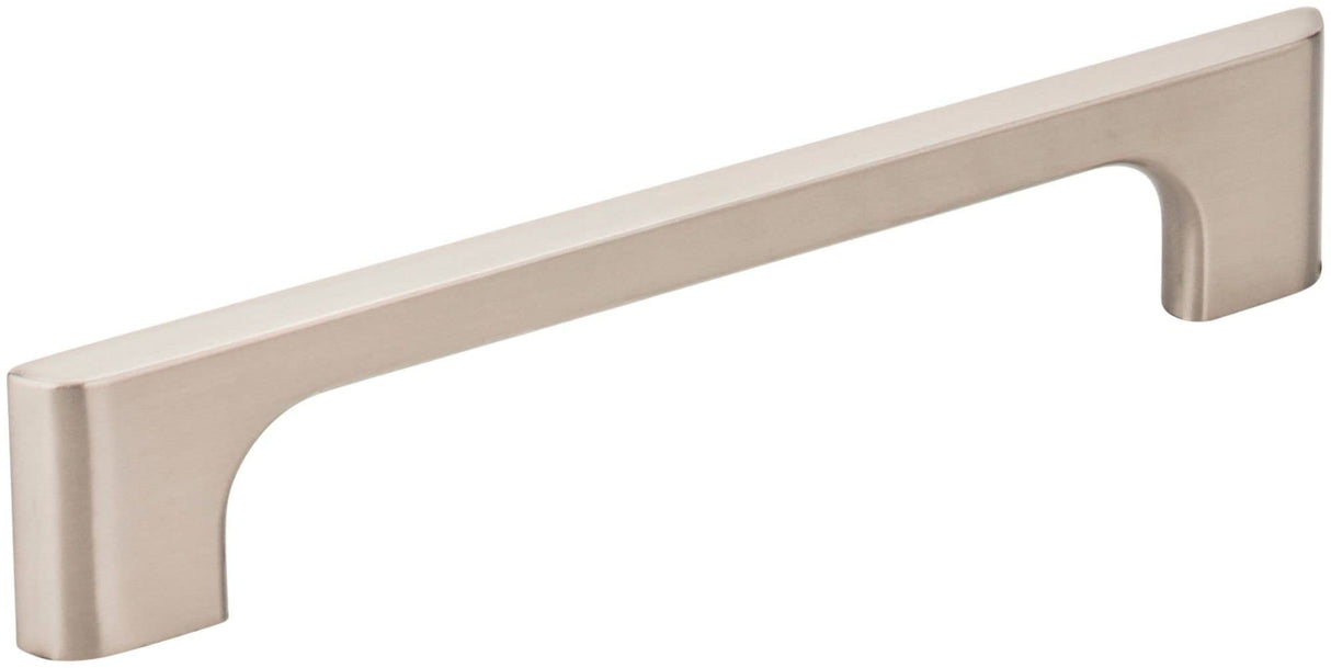 Jeffrey Alexander 286-128SN 128 mm Center-to-Center Satin Nickel Asymmetrical Leyton Cabinet Pull