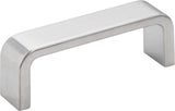 Elements 193-3BC 3" Center-to-Center Brushed Chrome Square Asher Cabinet Pull