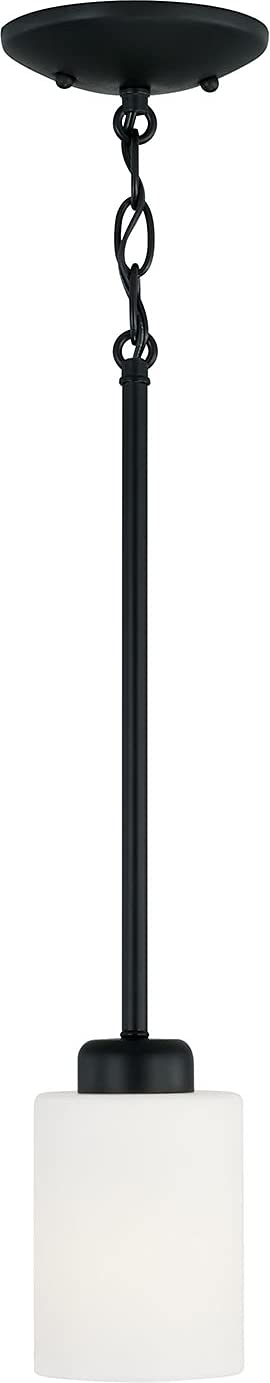Capital Lighting 315211MB-338 Dixon 1 Light Pendant Matte Black