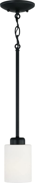 Capital Lighting 315211MB-338 Dixon 1 Light Pendant Matte Black