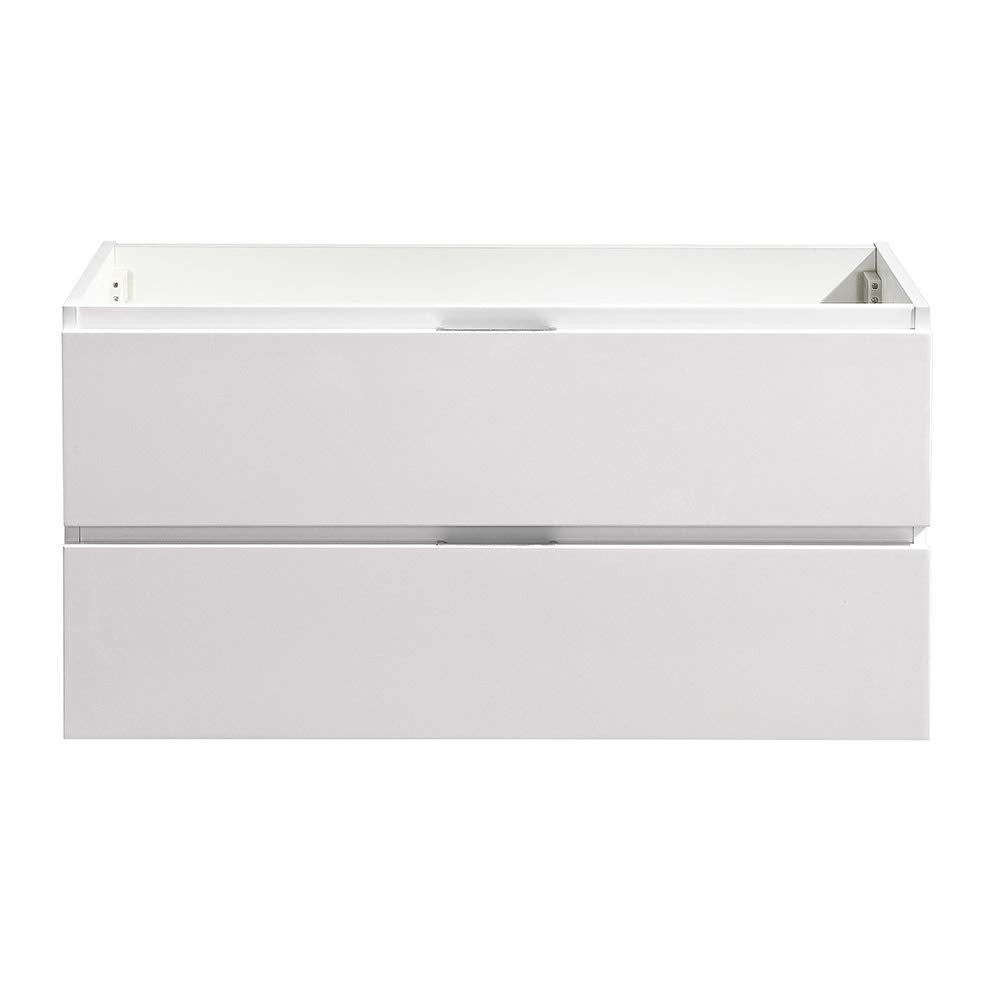 Fresca FCB8342WH Fresca Valencia 40" Glossy White Wall Hung Modern Bathroom Cabinet