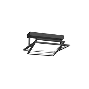 Kuzco SF16316-BK MONDRIAN 16" SEMI FLUSH BLACK 47W 120VAC WITH LED DRIVER 3000K 90CRI