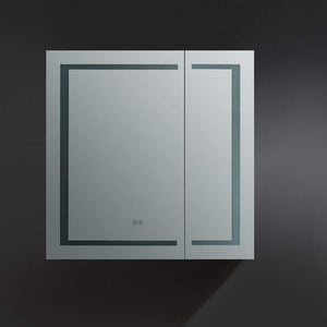 Fresca FMC023636 Fresca Spazio 36" Wide x 36" Tall Bathroom Medicine Cabinet w/ LED Lighting & Defogger