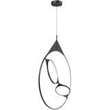 Kuzco PD84336-BK SERIF 36" PENDANT BLACK 57W 120VAC WITH LED DRIVER 3000K 90CRI