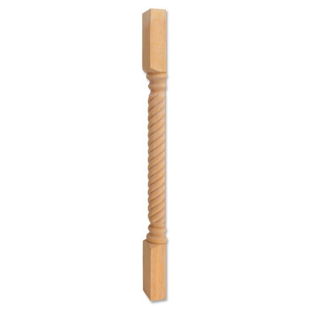Hardware Resources P3S-MP 3-1/2" W x 1-3/4" D x 35-1/2" H Maple Rope Split Post