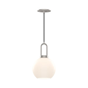 Alora PD601608BNOP SOJI 8" PD BRUSHED NICKEL OPAL GLASS CORD 72 1X60W E26