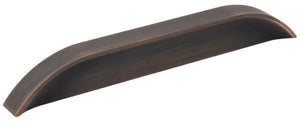 Jeffrey Alexander 484-128160DBAC 128 mm / 160 mm Center-to-Center Brushed Oil Rubbed Bronze Elara Cabinet Pinch Pull