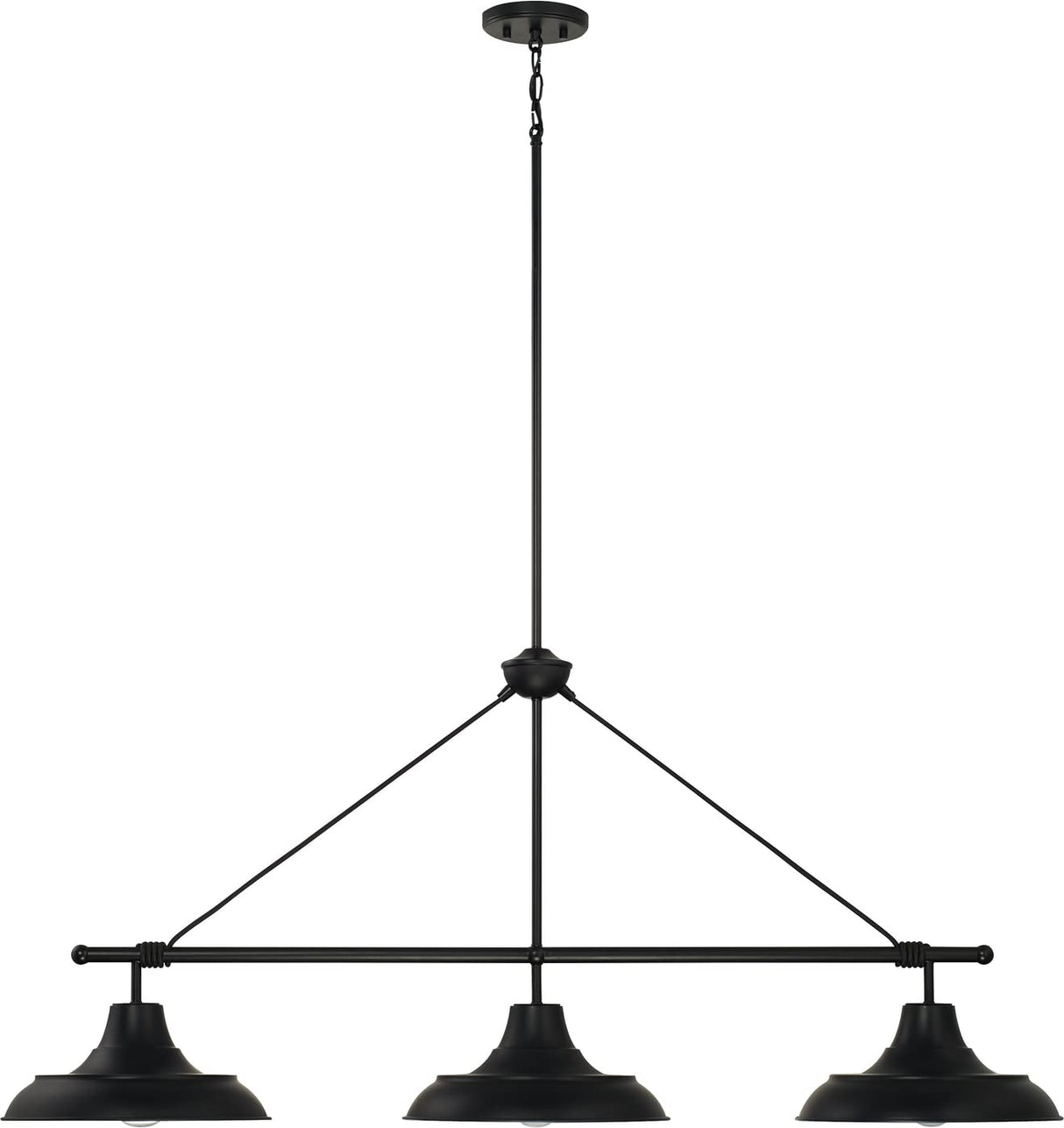 Capital Lighting 842131MB Jones 3 Light Island Matte Black