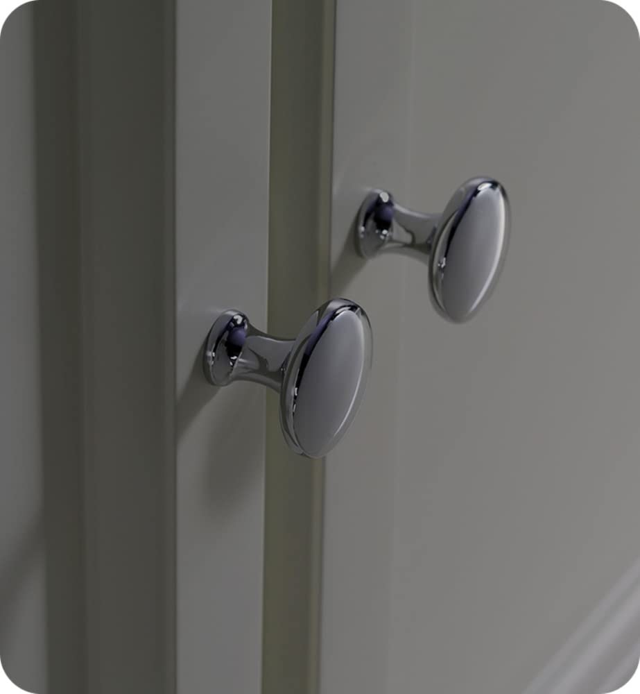 Fresca FVN20-361236GR Fresca Oxford 84" Gray Traditional Double Sink Bathroom Vanity