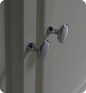 Fresca FVN20-361236GR Fresca Oxford 84" Gray Traditional Double Sink Bathroom Vanity
