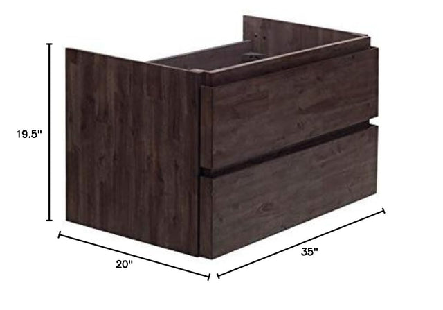 Fresca FCB3136ACA Fresca Formosa 35" Wall Hung Modern Bathroom Cabinet