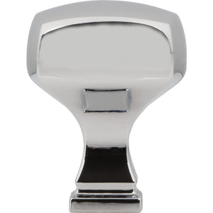 Jeffrey Alexander 278PC 1-1/8" Overall Length Polished Chrome Square Audrey Cabinet Knob