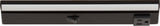 Task Lighting LP10QD2NDBBK27 10-1/2" 200 Lumen Direct Voltage DV Lighted Power Strip, Black Finish, Black Receptacles, 2700K Warm White