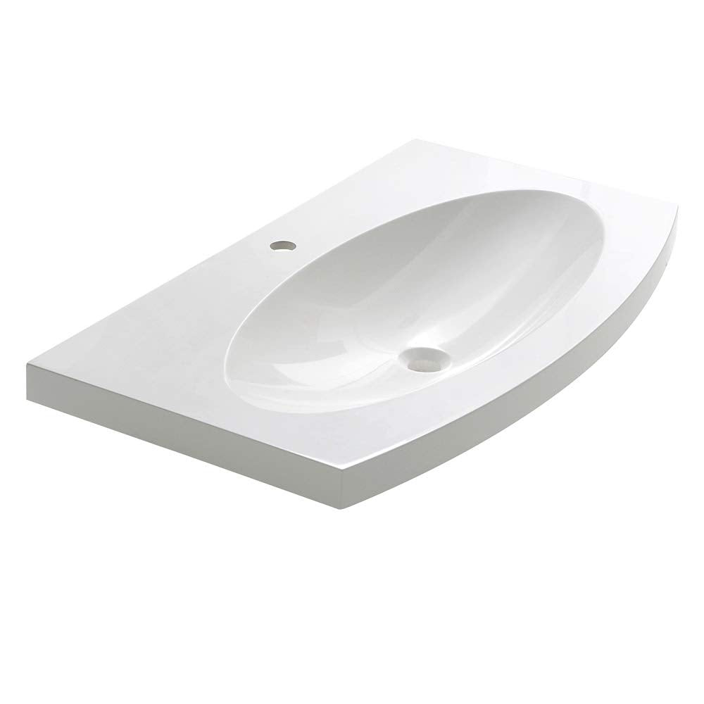 Fresca FVS5092WH Fresca Energia 36" White Integrated Sink / Countertop