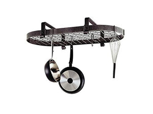 Enclume PR12WG HS 37" Low Ceiling Oval Pot Rack w/ 18 Hooks HS