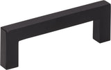 Elements 625-3MB 3" Center-to-Center Matte Black Square Stanton Cabinet Bar Pull