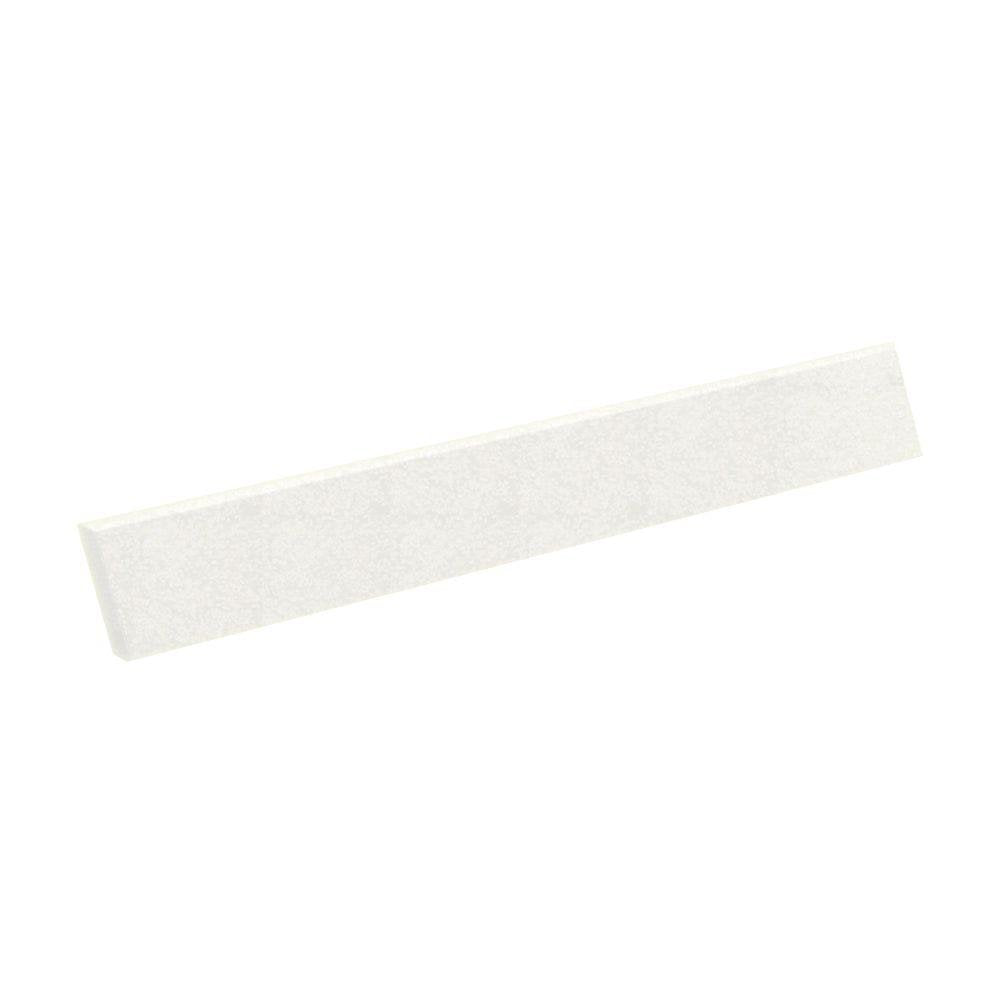 Swanstone VT-21-3SS 3/8" x 3" x 21" Sidesplash Ellipse Vanity Tops in Tahiti White VT02103SS.011