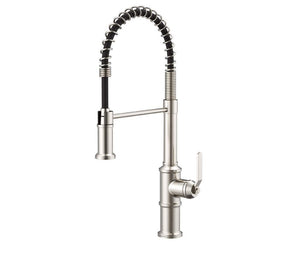 Gerber D455237SS Stainless Steel Kinzie Pre-rinse Single Handle Spring Spout KITC...