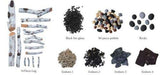 Amantii DESIGN-MEDIA-BIRCH-15PCE BIRCH - 15 Piece Deluxe Media Kit Includes: 15 logs, stones, pebbles & embers