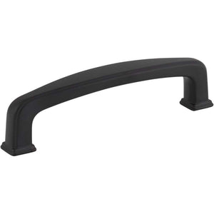 Jeffrey Alexander 1092MB 96 mm Center-to-Center Matte Black Square Milan 1 Cabinet Pull
