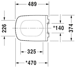 Duravit 0060590000 Durastyle Seat and Cover