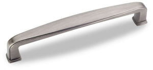 Jeffrey Alexander 1092-128BNBDL 128 mm Center-to-Center Brushed Pewter Square Milan 1 Cabinet Pull