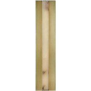 Alora WV322623VBAR KISMET 23" WV VINTAGE BRASS  ALABASTER  30W LED 90 3000K AC LED