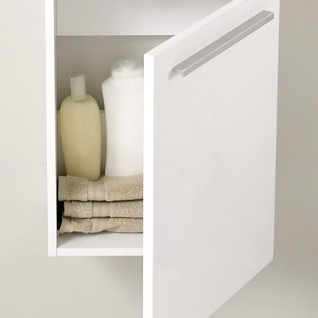 Fresca FCB8002WH-I Fresca Pulito 16" Small White Modern Bathroom Vanity w/ Integrated Sink